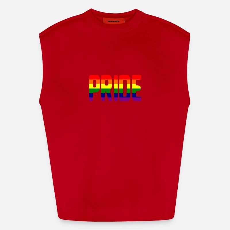 pride Heavyweight Oversized Organic Tank Top Made in EU