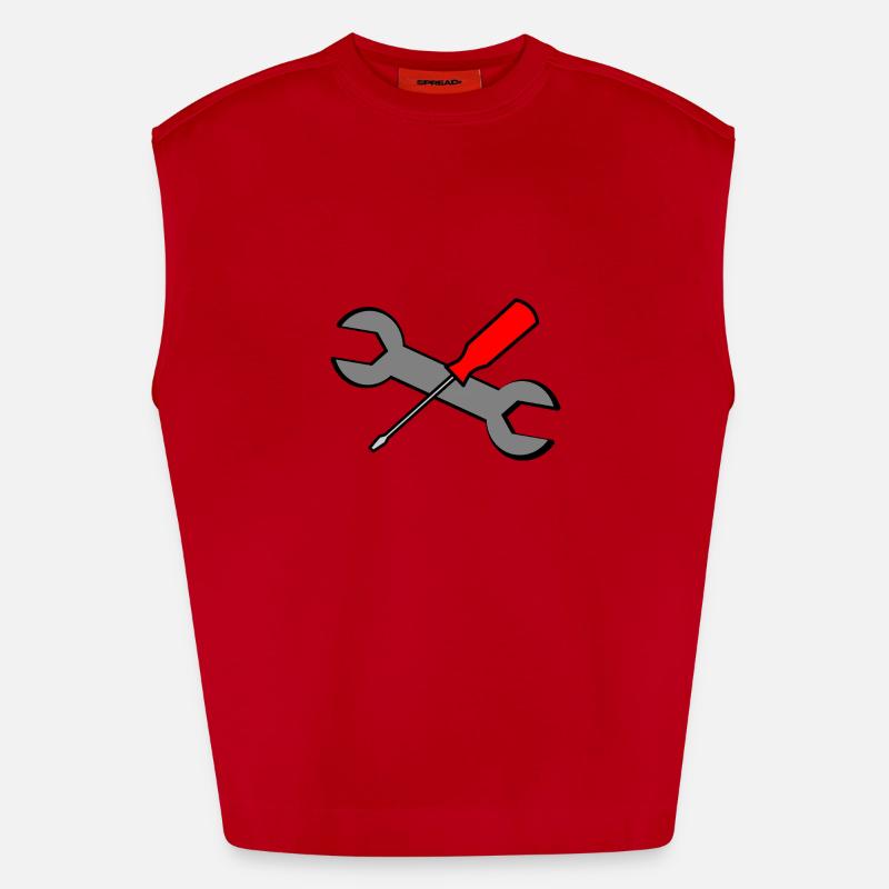 Tools Heavyweight Oversized Organic Tank Top Made in EU