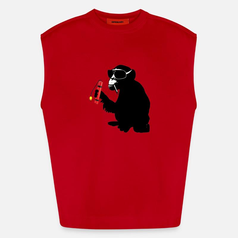 singe explosif Débardeur bio épais oversize fabriqué en UE