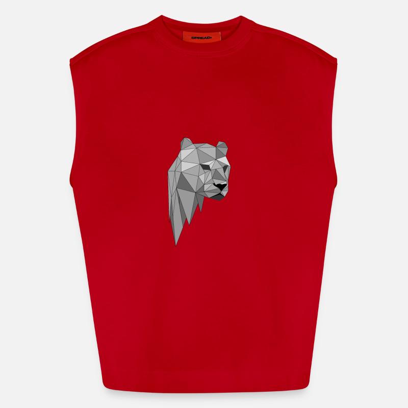 Panther Leopard Geschenk Geschenkidee Heavyweight Oversized Organic Tank Top Made in EU