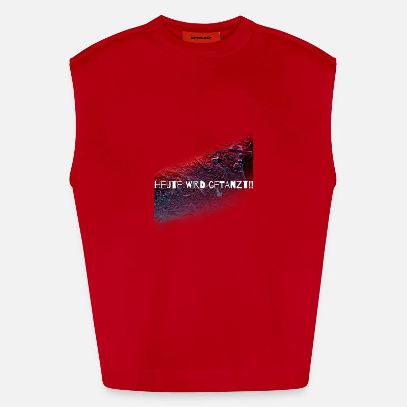 Today is danced,discotheque,dancing,gift Heavyweight Oversized Organic Tank Top Made in EU