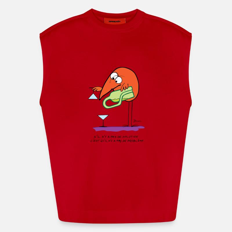 No solution no problem Heavyweight Oversized Organic Tank Top Made in EU