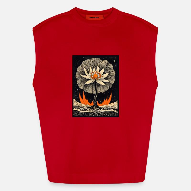 Cendres et nectar Débardeur bio épais oversize fabriqué en UE