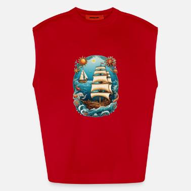 Ottimo giro Canotta ecologica oversize Heavyweight Made in UE