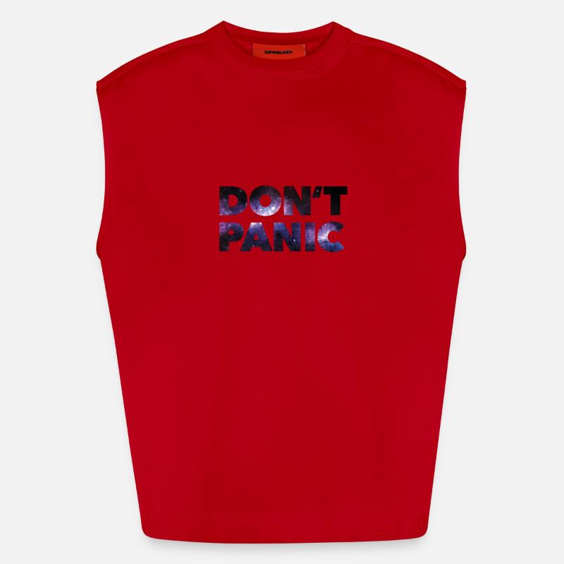 Don't Panic * Heavyweight Oversized Organic Tank Top Made in EU