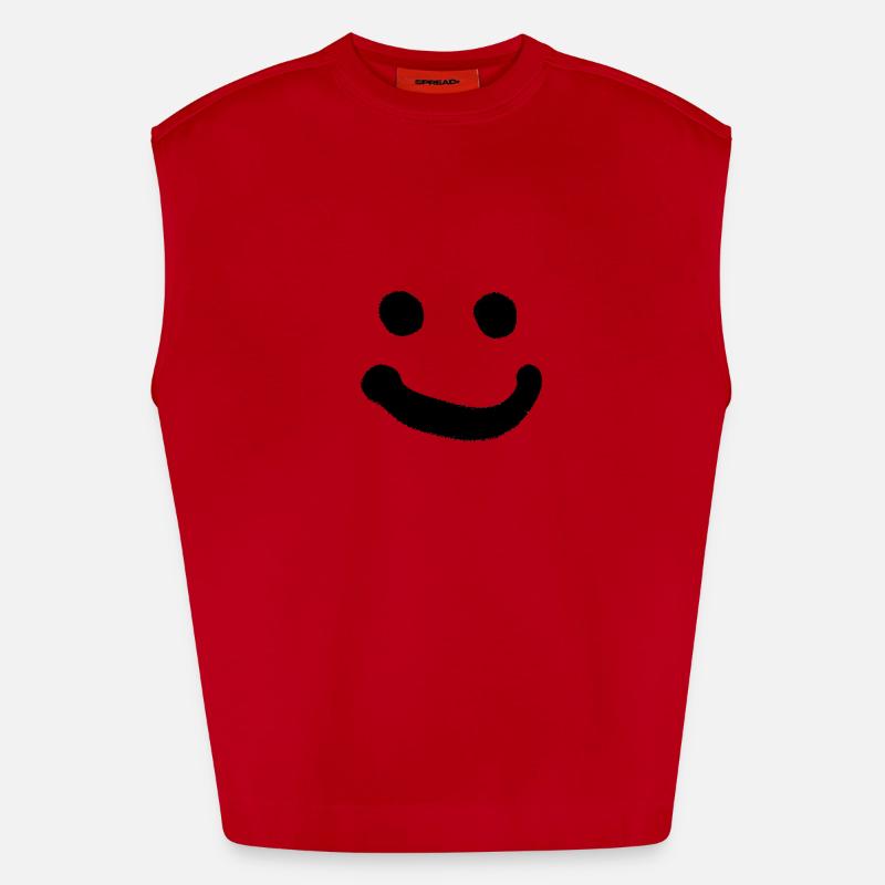 smiley Débardeur bio épais oversize fabriqué en UE