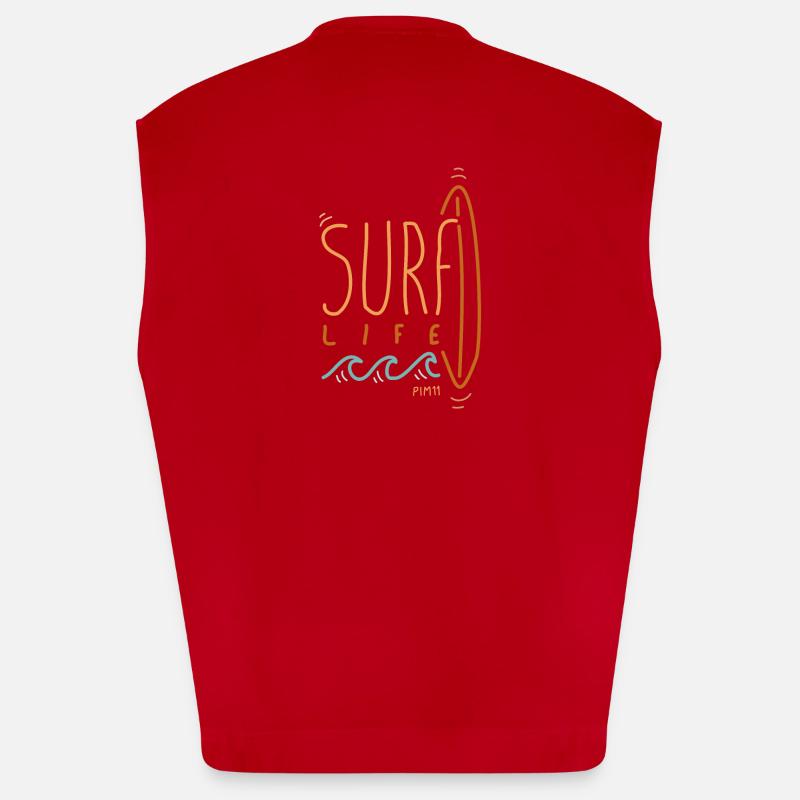 Surf Life (coloré) Débardeur bio épais oversize fabriqué en UE