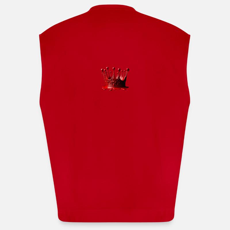 Couronne de cire 👑 à cacheter rouge Débardeur bio épais oversize fabriqué en UE