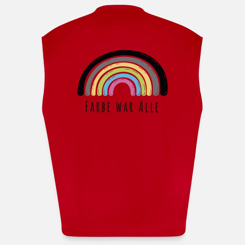 Rainbow Heavyweight Oversized Organic Tank Top Made in EU