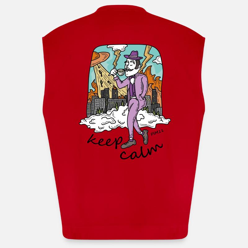 keep calm Heavyweight Oversized Organic Tank Top Made in EU