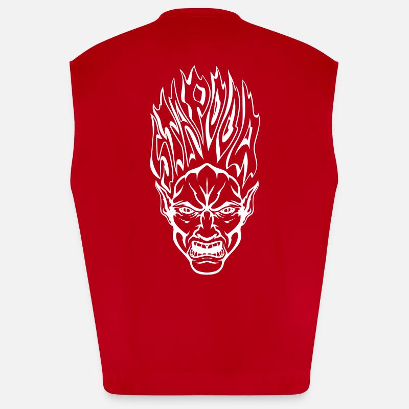 Stapooa demon1 - Heavyweight Oversized Organic Tank Top Made in EU - red