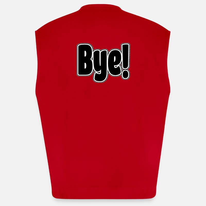 Bye!. Cheerful expression Heavyweight Oversized Organic Tank Top Made in EU