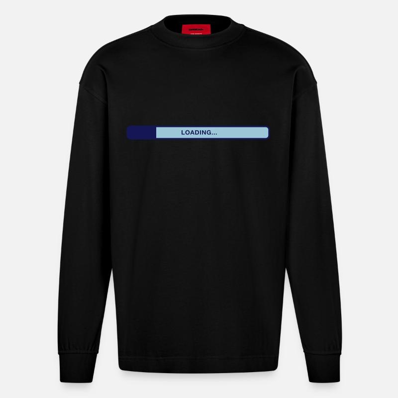 Ladebalken - Heavyweight Oversized Organic Langarmshirt Made in EU - SOLID BLACK