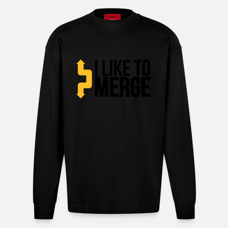 merge_hero4_2f - Manches longues bio épais oversize fabriqué en UE - SOLID BLACK