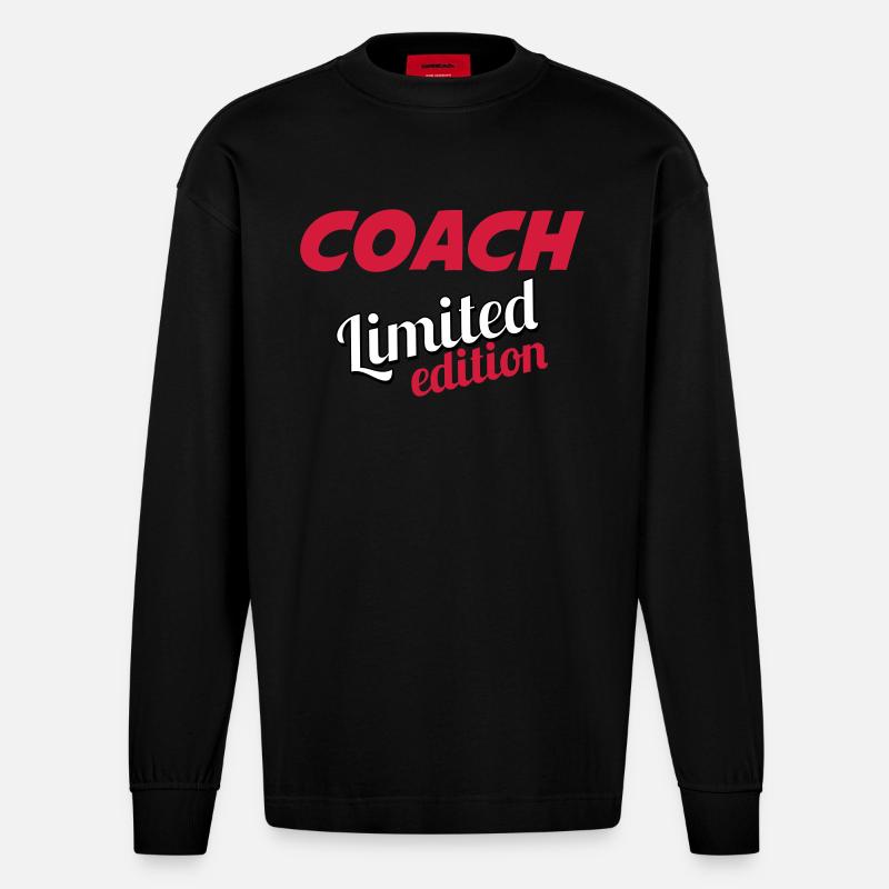 COACH LIMITED EDITION - Manches longues bio épais oversize fabriqué en UE - SOLID BLACK