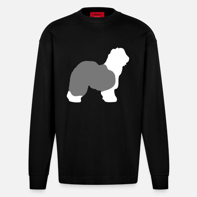Bobtail - Heavyweight Oversized Organic Longsleeve Shirt Made in EU - SOLID BLACK