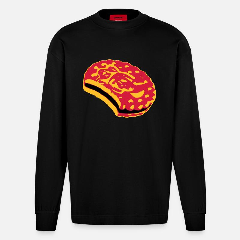 Keks - Heavyweight Oversized Organic Langarmshirt Made in EU - SOLID BLACK