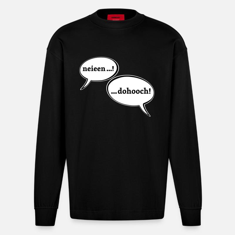 Diskussion - Heavyweight Oversized Organic Langarmshirt Made in EU - SOLID BLACK