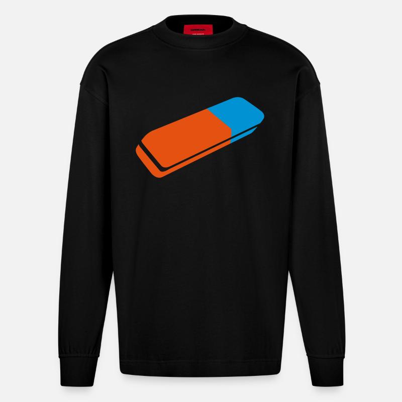 Ratzer - Manches longues bio épais oversize fabriqué en UE - SOLID BLACK