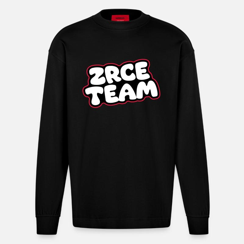 Zrce Team - Heavyweight Oversized Organic Langarmshirt Made in EU - SOLID BLACK