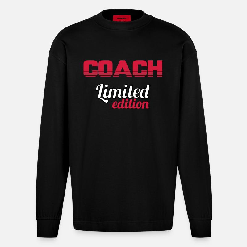 COACH LIMITED EDITION - Manches longues bio épais oversize fabriqué en UE - SOLID BLACK