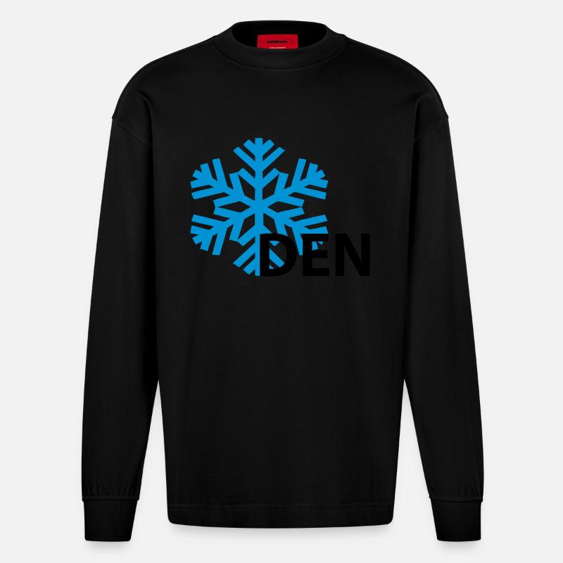 Snowden - Heavyweight Oversized Organic Langarmshirt Made in EU - SOLID BLACK