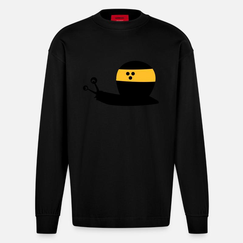 blind - Heavyweight Oversized Organic Langarmshirt Made in EU - SOLID BLACK