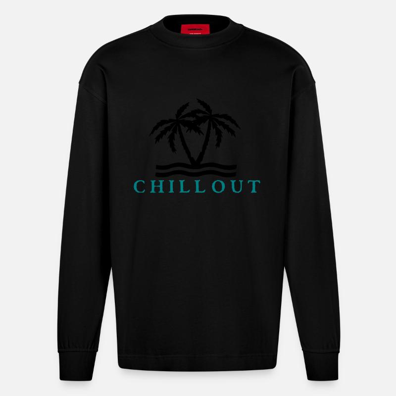 chill_out_vec_2 de - Heavyweight Oversized Organic Langarmshirt Made in EU - SOLID BLACK