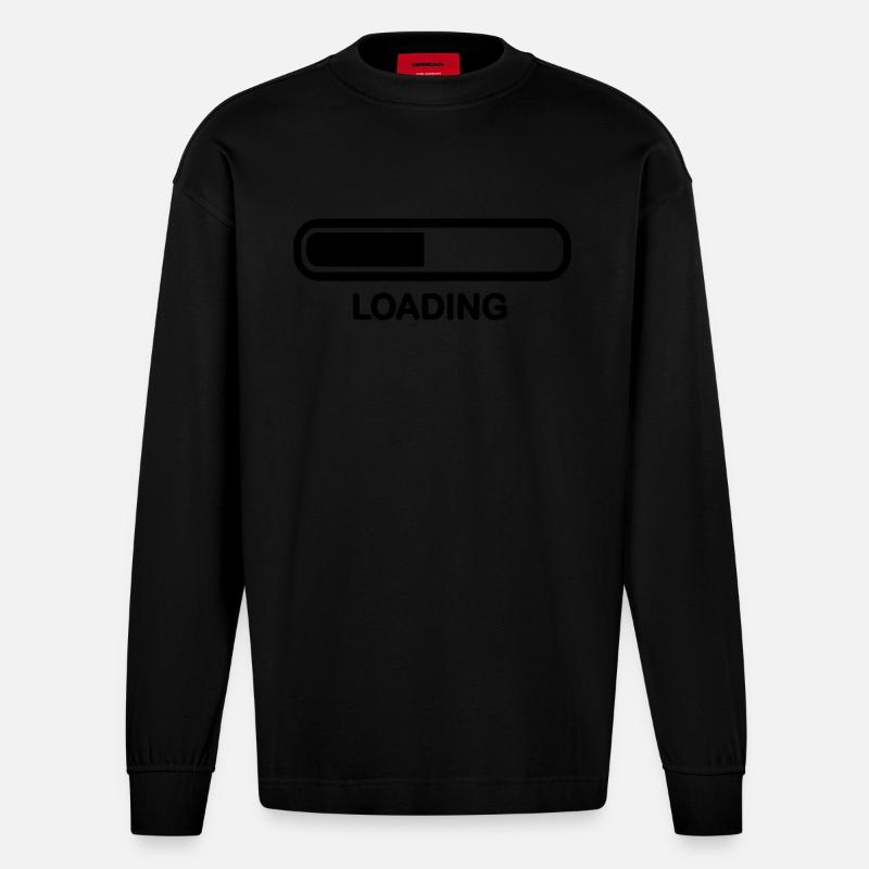 Loading - Manches longues bio épais oversize fabriqué en UE - SOLID BLACK