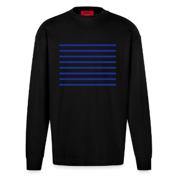SAILOR - Heavyweight Oversized Organic Longsleeve Shirt Made in EU - SOLID BLACK - Front