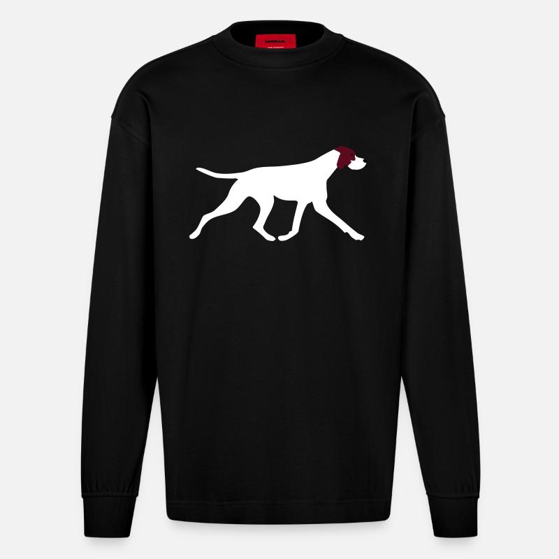 Indicateur - Manches longues bio épais oversize fabriqué en UE - SOLID BLACK