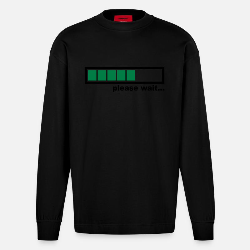 Loading - Manches longues bio épais oversize fabriqué en UE - SOLID BLACK