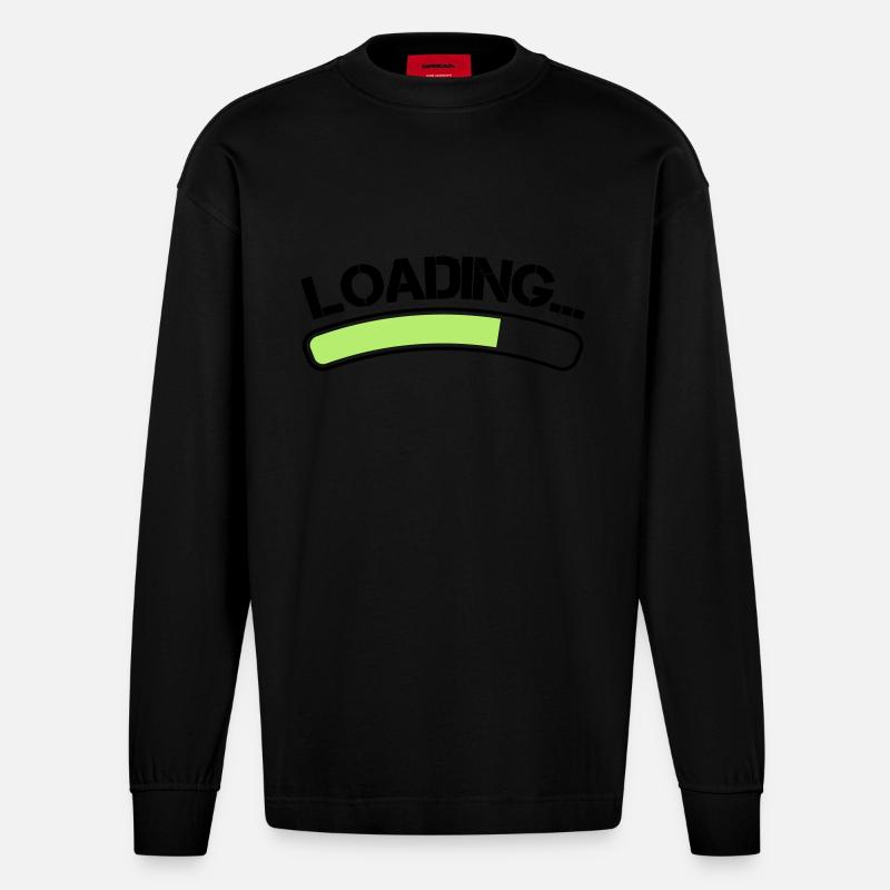 loading - Heavyweight Oversized Organic Langarmshirt Made in EU - SOLID BLACK