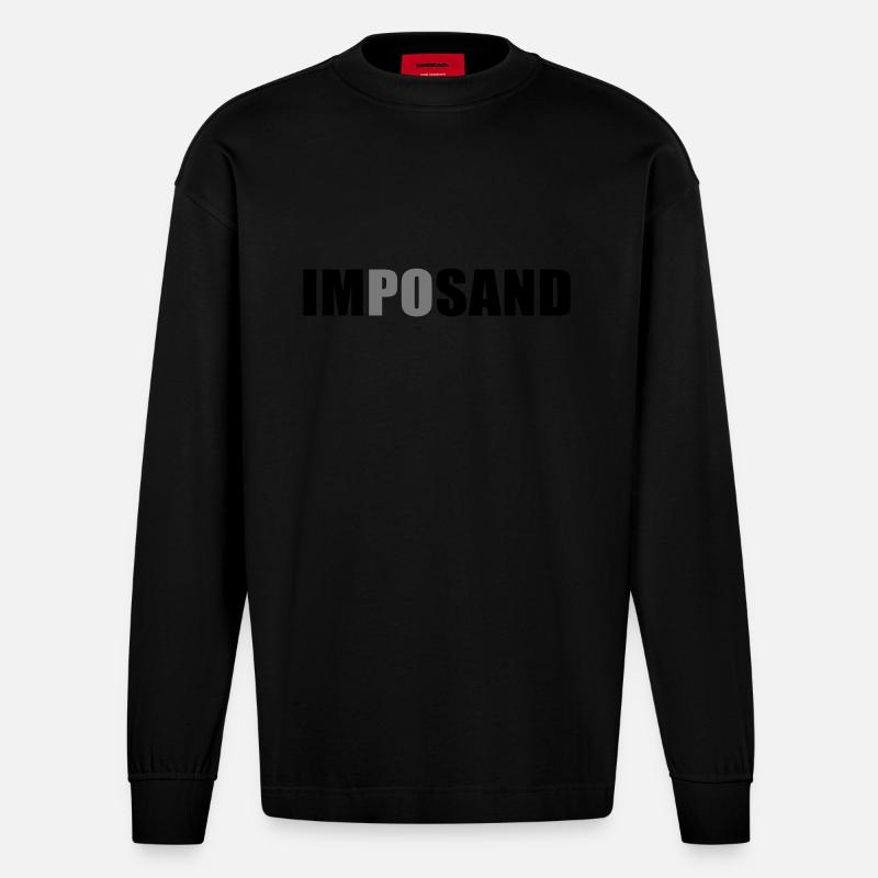 imposand - Heavyweight Oversized Organic Langarmshirt Made in EU - SOLID BLACK