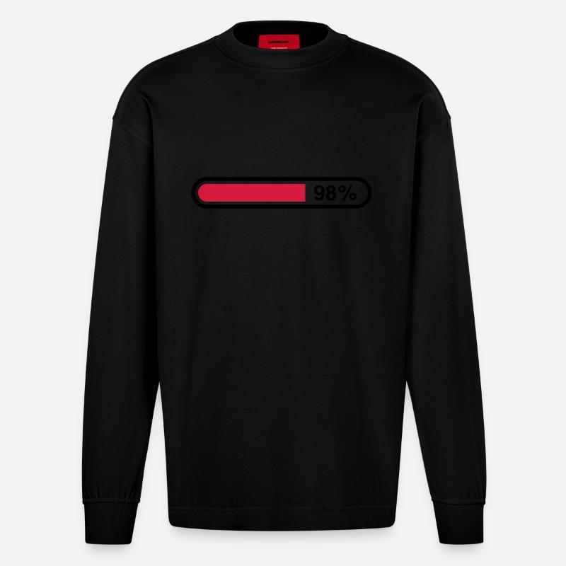 loading_bar__1f2 - Heavyweight Oversized Organic Langarmshirt Made in EU - SOLID BLACK