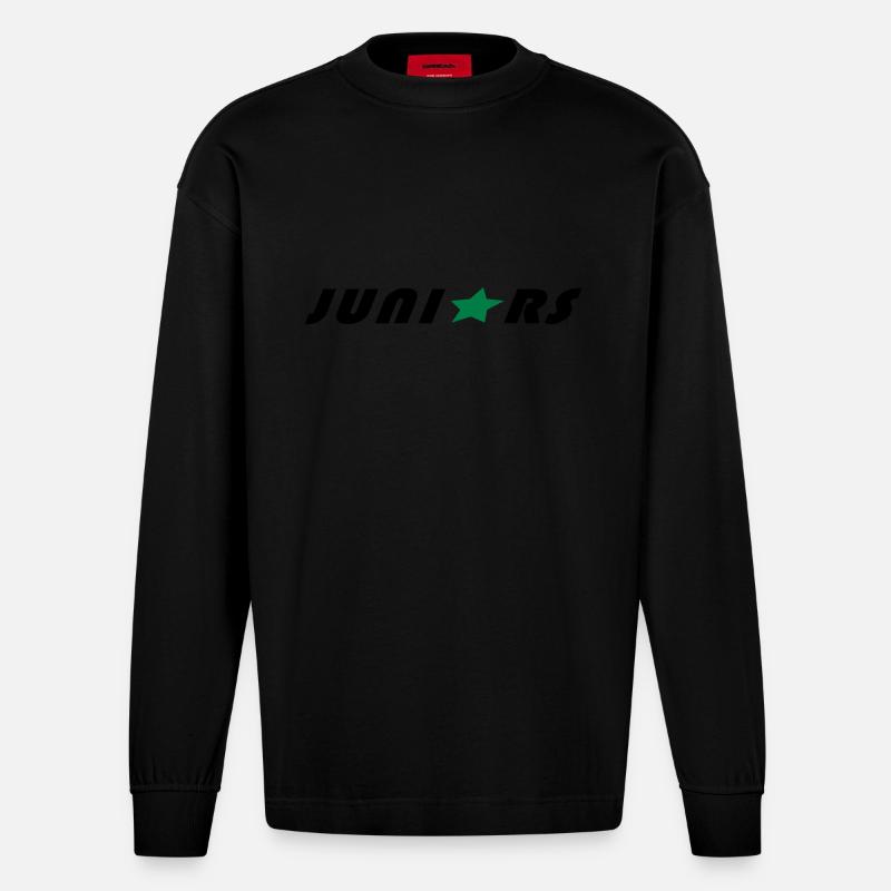juniors - Heavyweight Oversized Organic Langarmshirt Made in EU - SOLID BLACK