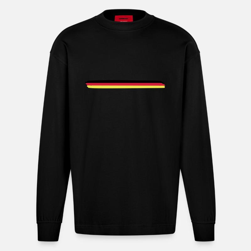 germany_3__f3 - Heavyweight Oversized Organic Langarmshirt Made in EU - SOLID BLACK