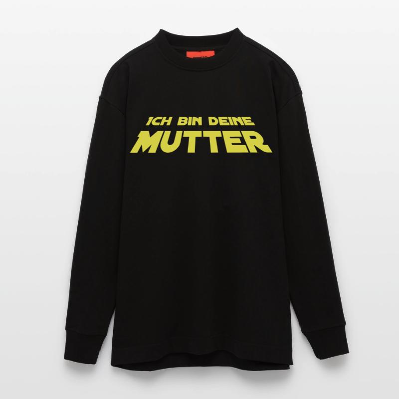 Ich bin deine Mutter Heavyweight Oversized Organic Langarmshirt Made in EU