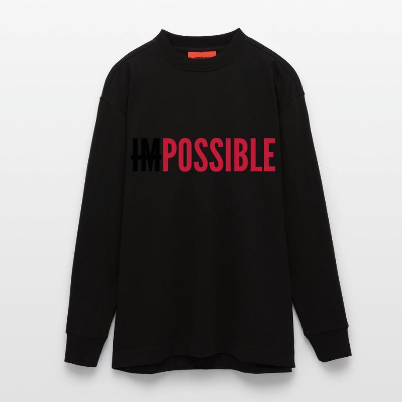 IMPOSSIBLE - POSSIBLE Heavyweight Oversized Organic Longsleeve Shirt Made in EU