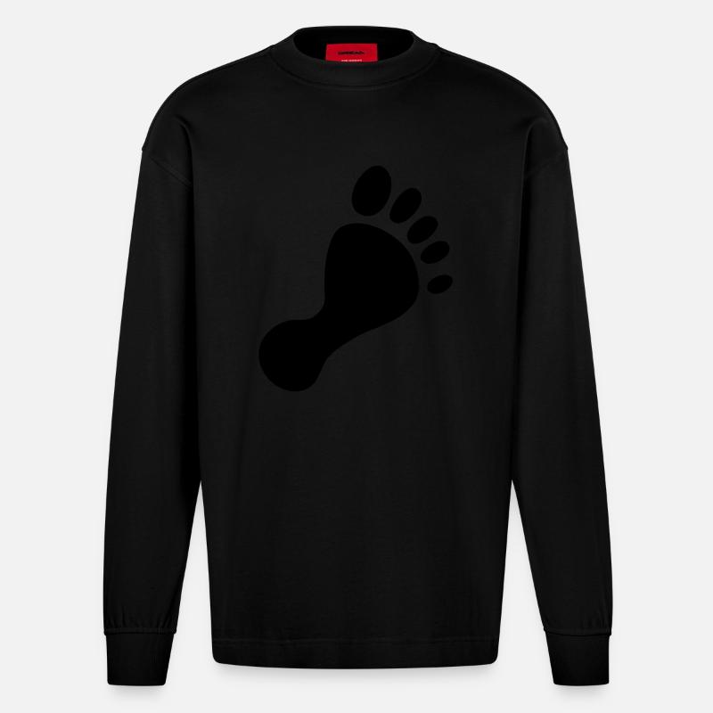 fuss - Heavyweight Oversized Organic Langarmshirt Made in EU - SOLID BLACK