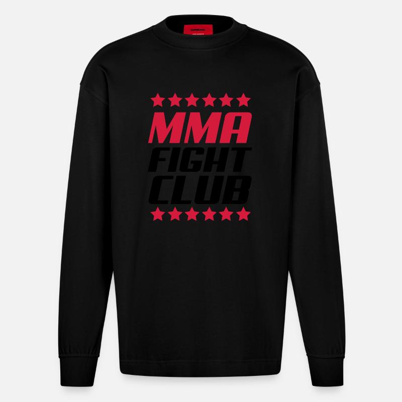mma02 - Heavyweight Oversized Organic Langarmshirt Made in EU - SOLID BLACK
