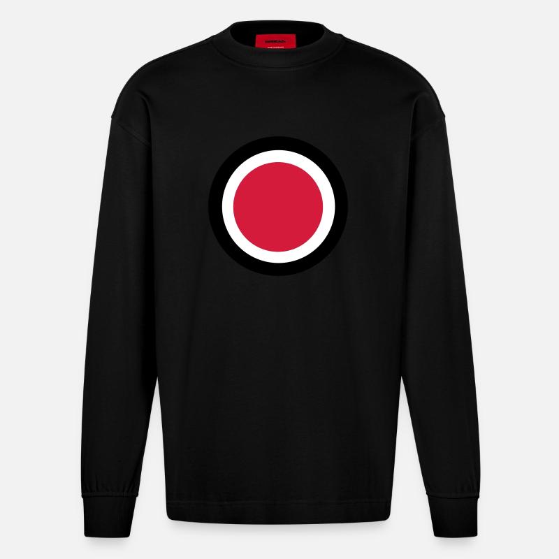 yourcolours3_vec_de - Heavyweight Oversized Organic Langarmshirt Made in EU - SOLID BLACK