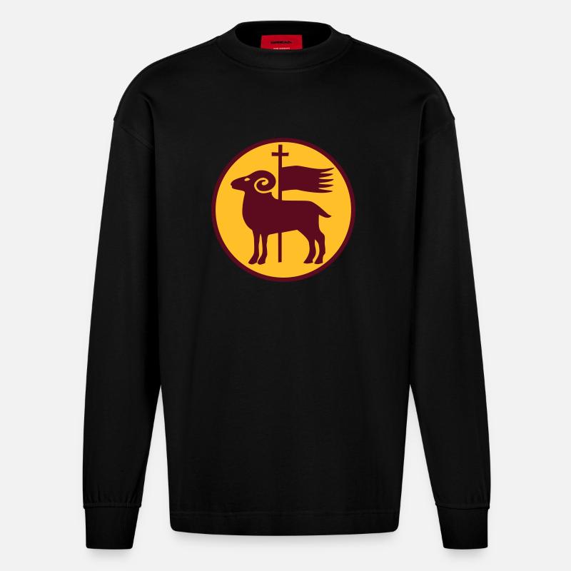 Gotland - Heavyweight Oversized Organic Langarmshirt Made in EU - SOLID BLACK