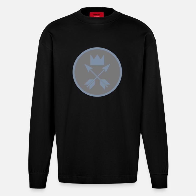 Dalarna - Heavyweight Oversized Organic Langarmshirt Made in EU - SOLID BLACK