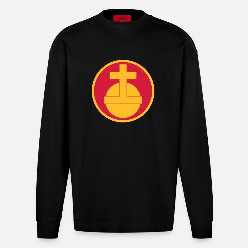 Uppland - Heavyweight Oversized Organic Langarmshirt Made in EU - SOLID BLACK