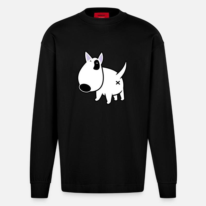 bully_illu_backside_3c - Manches longues bio épais oversize fabriqué en UE - SOLID BLACK