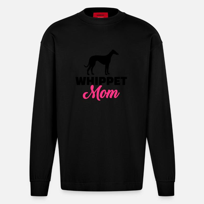 Whippet - Heavyweight Oversized Organic Langarmshirt Made in EU - SOLID BLACK
