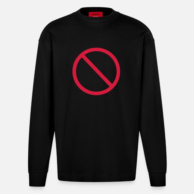 Kein - Heavyweight Oversized Organic Langarmshirt Made in EU - SOLID BLACK