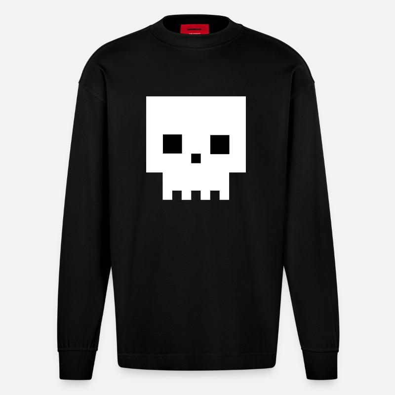 Deadhead - Heavyweight Oversized Organic Longsleeve Shirt Made in EU - SOLID BLACK