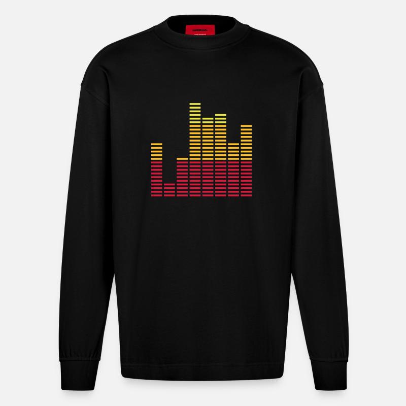 Equalizer - Manches longues bio épais oversize fabriqué en UE - SOLID BLACK